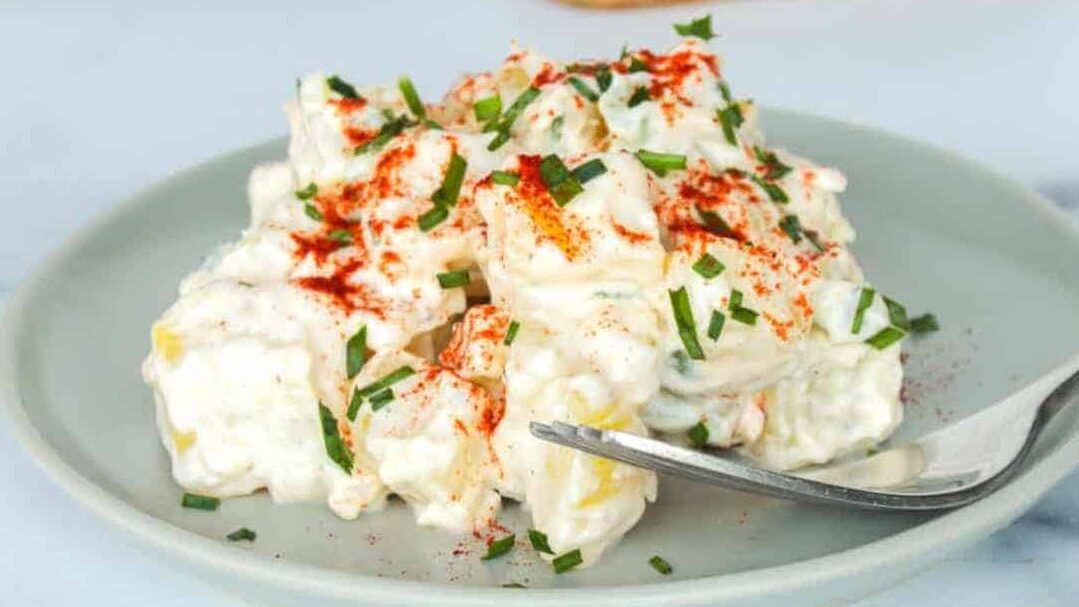 potato salad on a plate