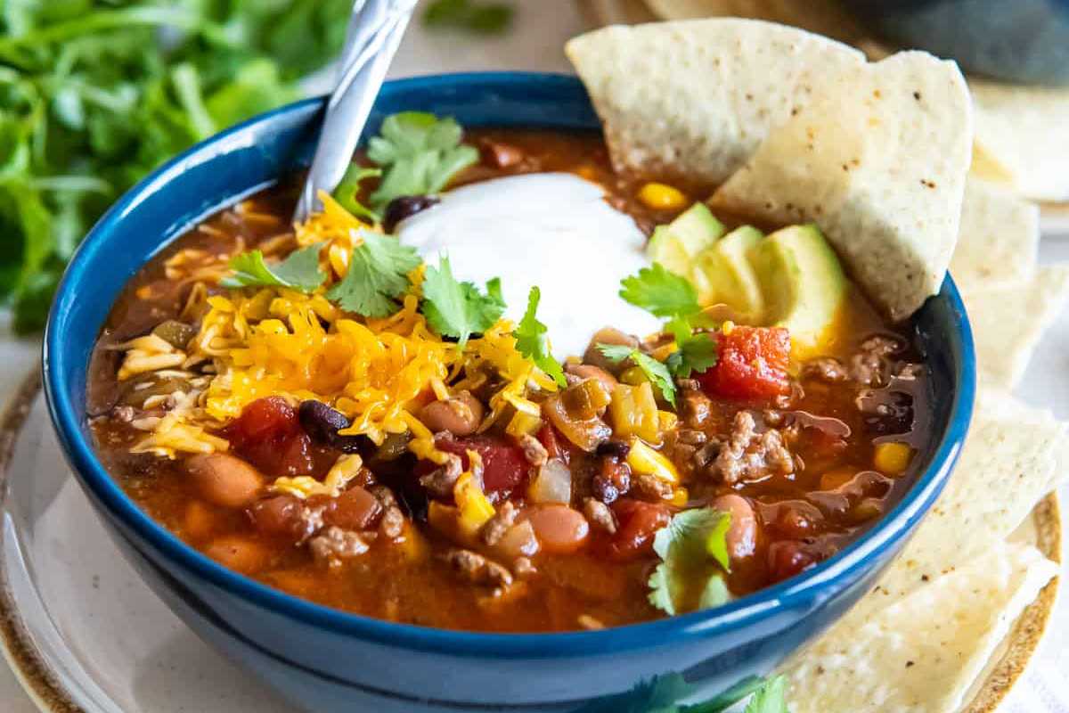 Stovetop Taco Soup.