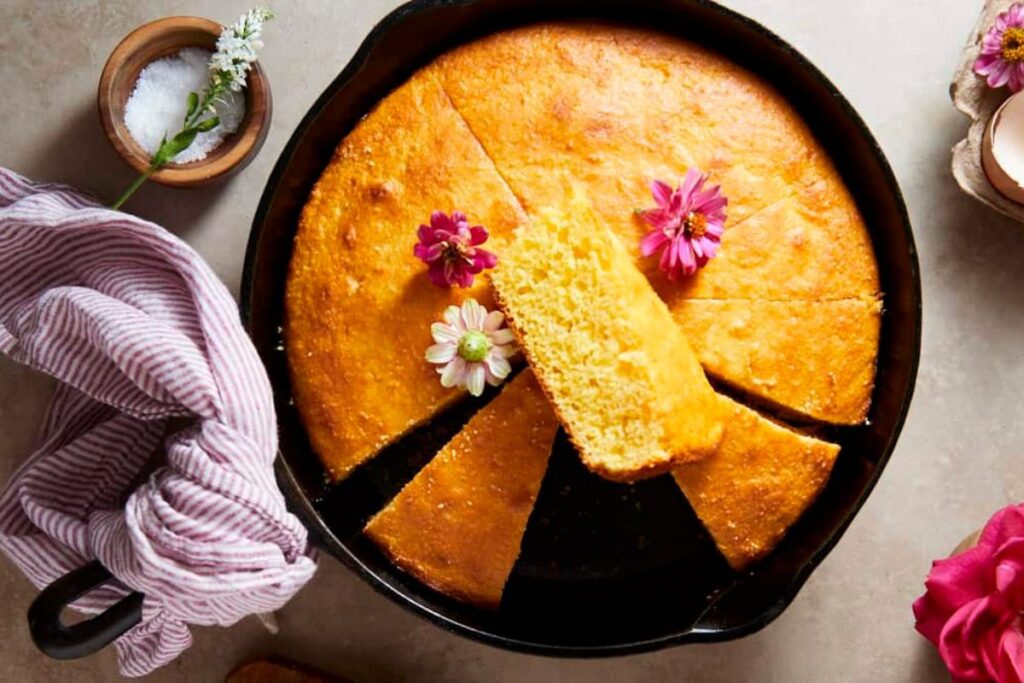The Best Easy 3 Ingredient Cornbread (Skillet Recipe).