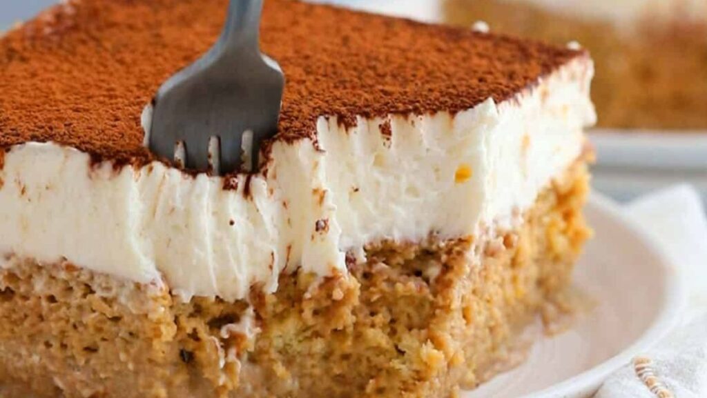 Tiramisu Tres Leches Cake.