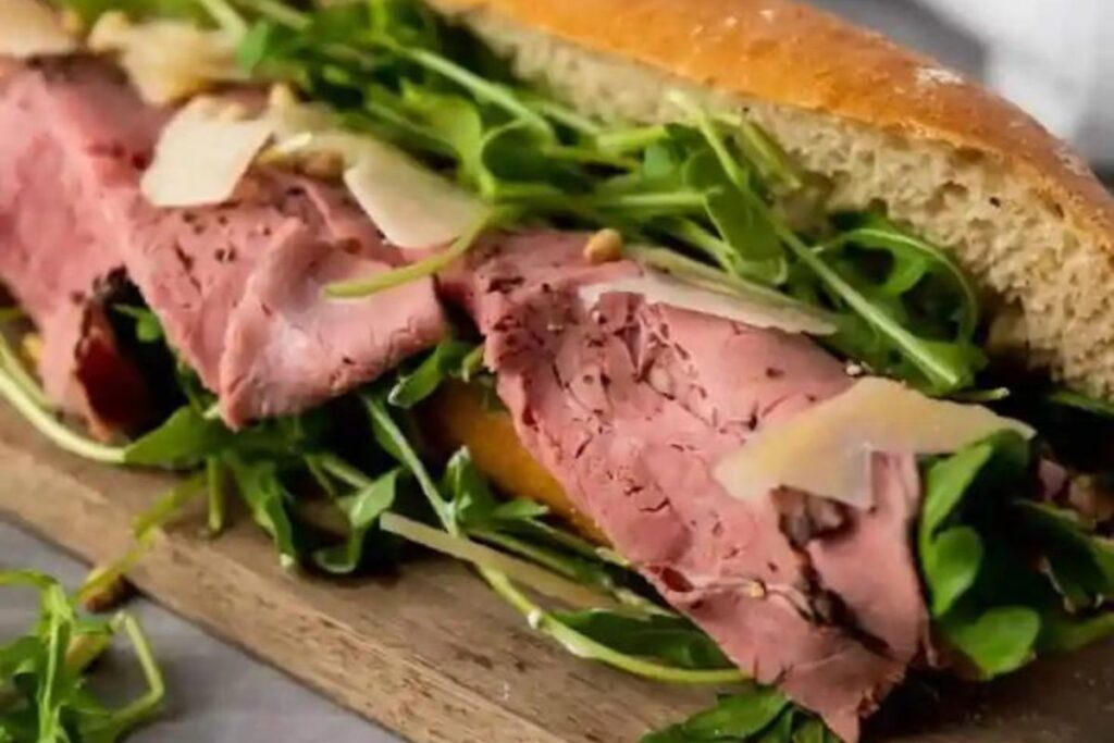 Truffle Roast Beef Sandwich.