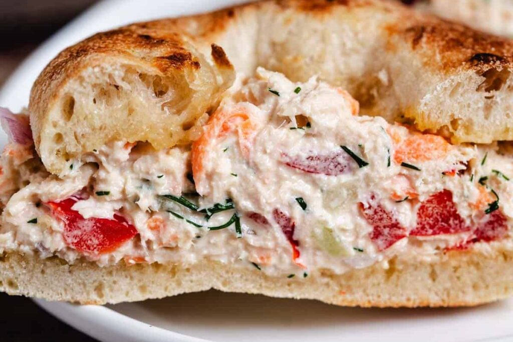 Veggie Tuna Salad Sandwich.