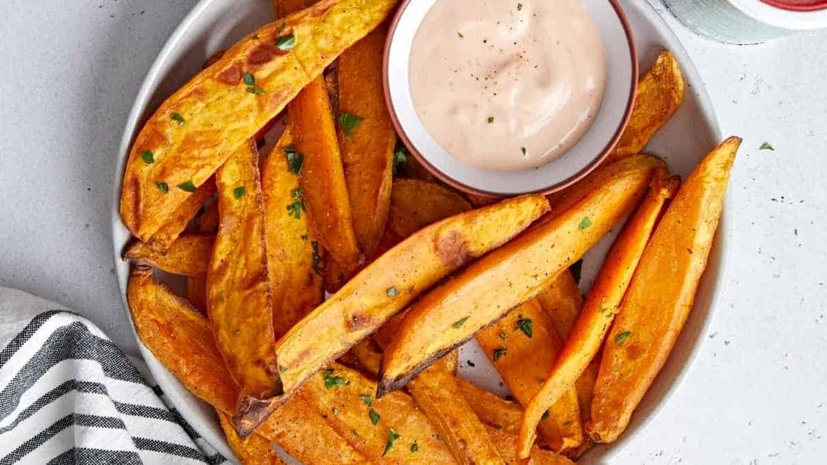 Air Fryer Sweet Potato Fries.