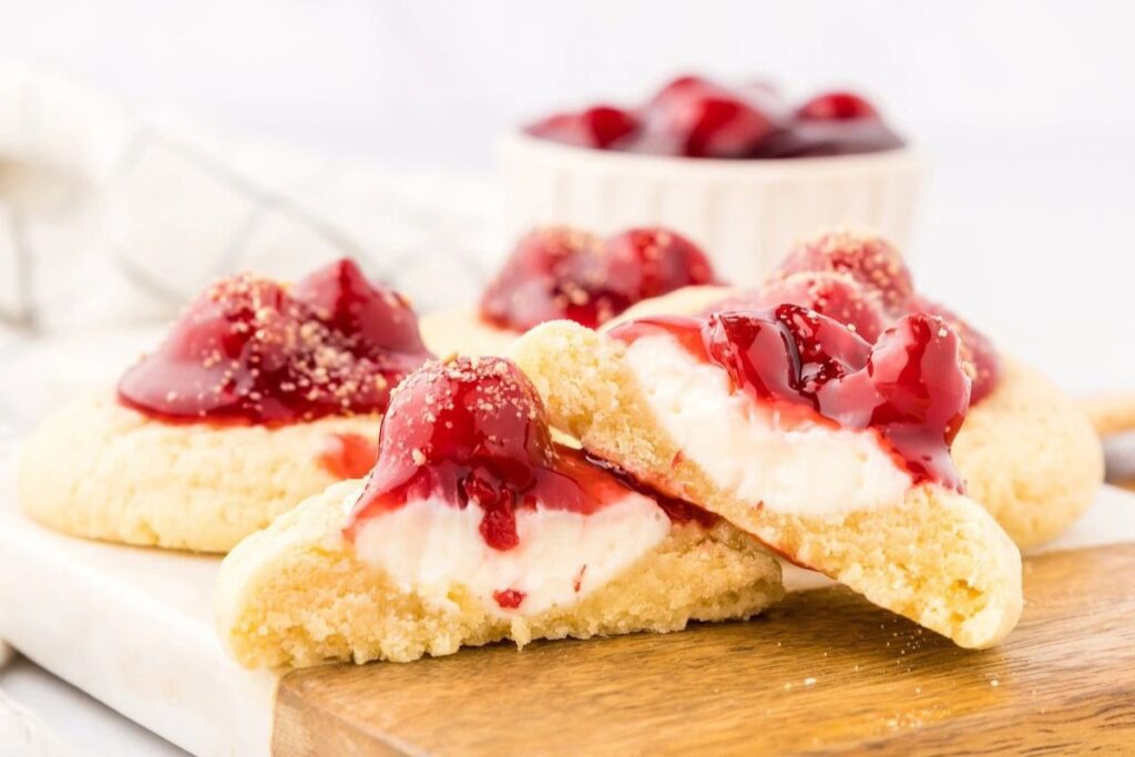 Cherry Cheesecake Cookies.