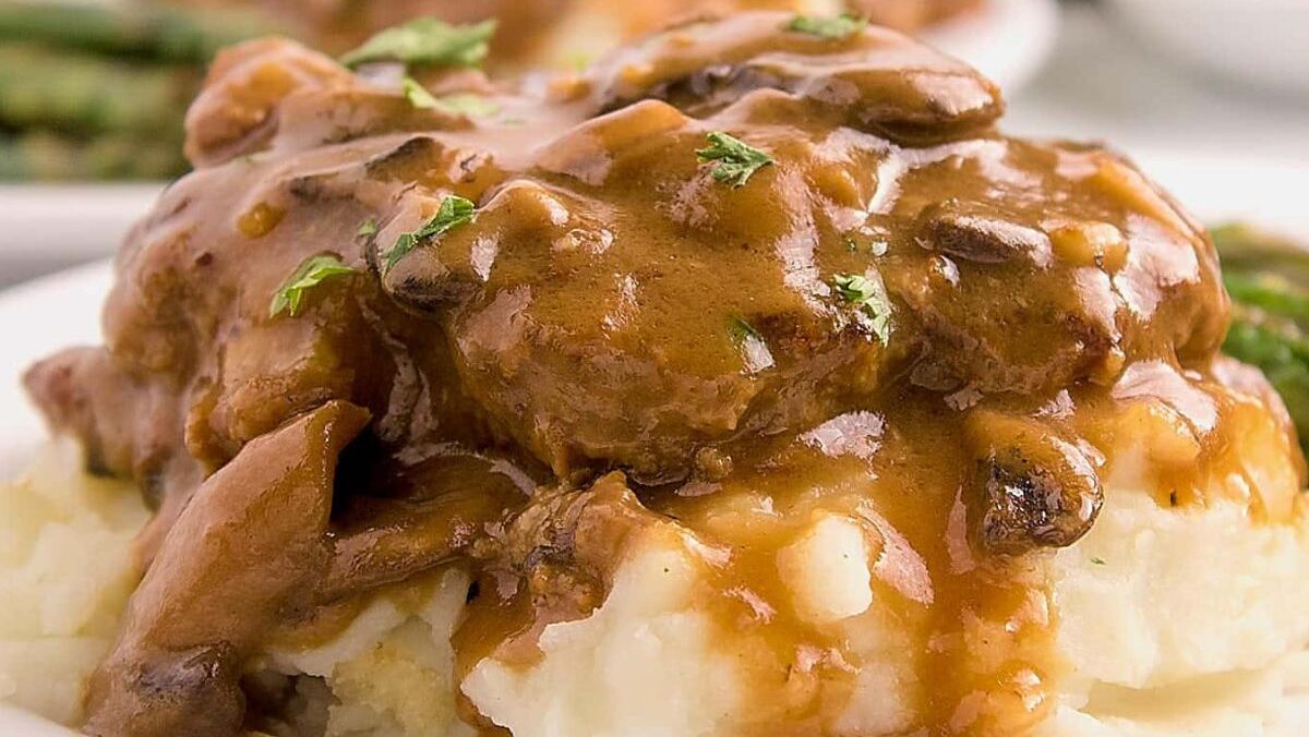 Crockpot Salisbury Steak.