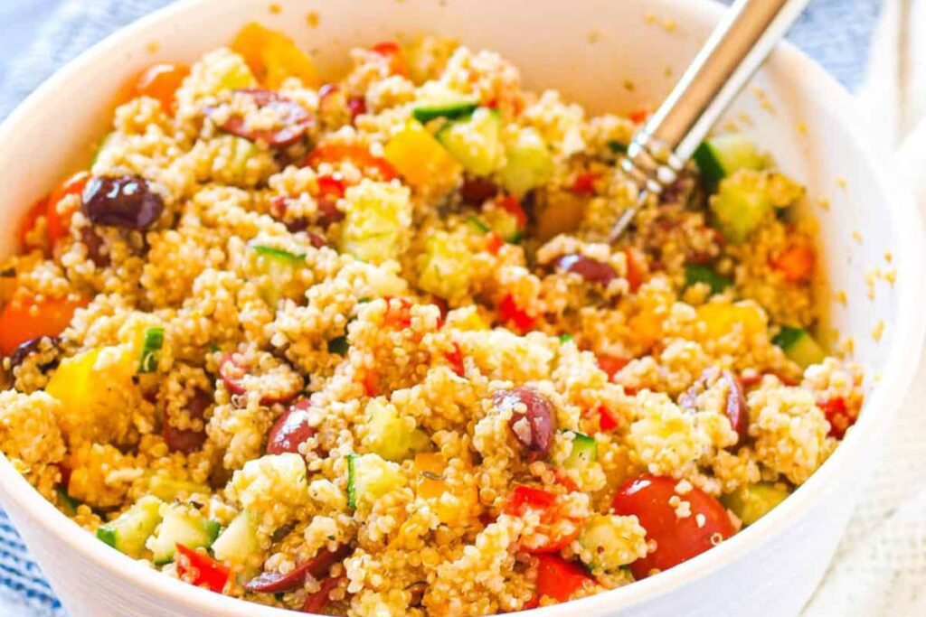 Greek Quinoa Salad. 