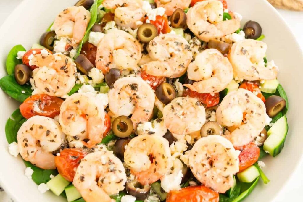 Greek Shrimp Salad.