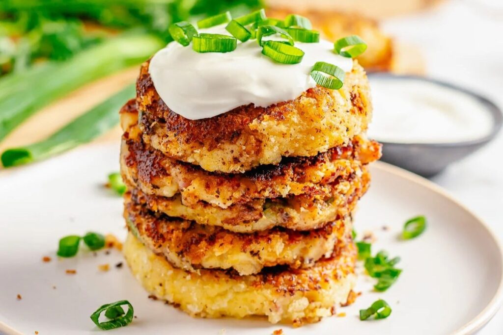Mashed Potato Cakes. 