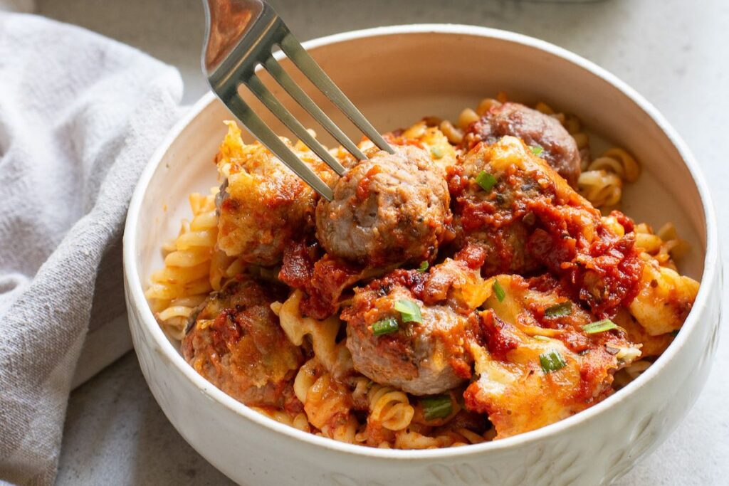Meatball Casserole.