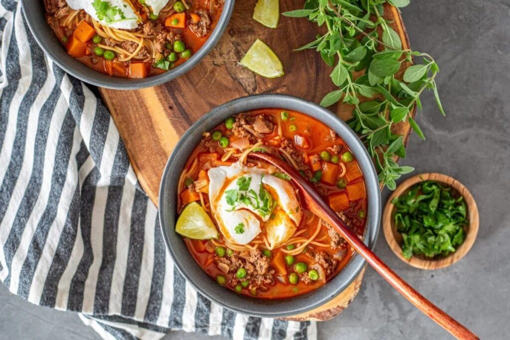 Peruvian Beef Noodle Soup.