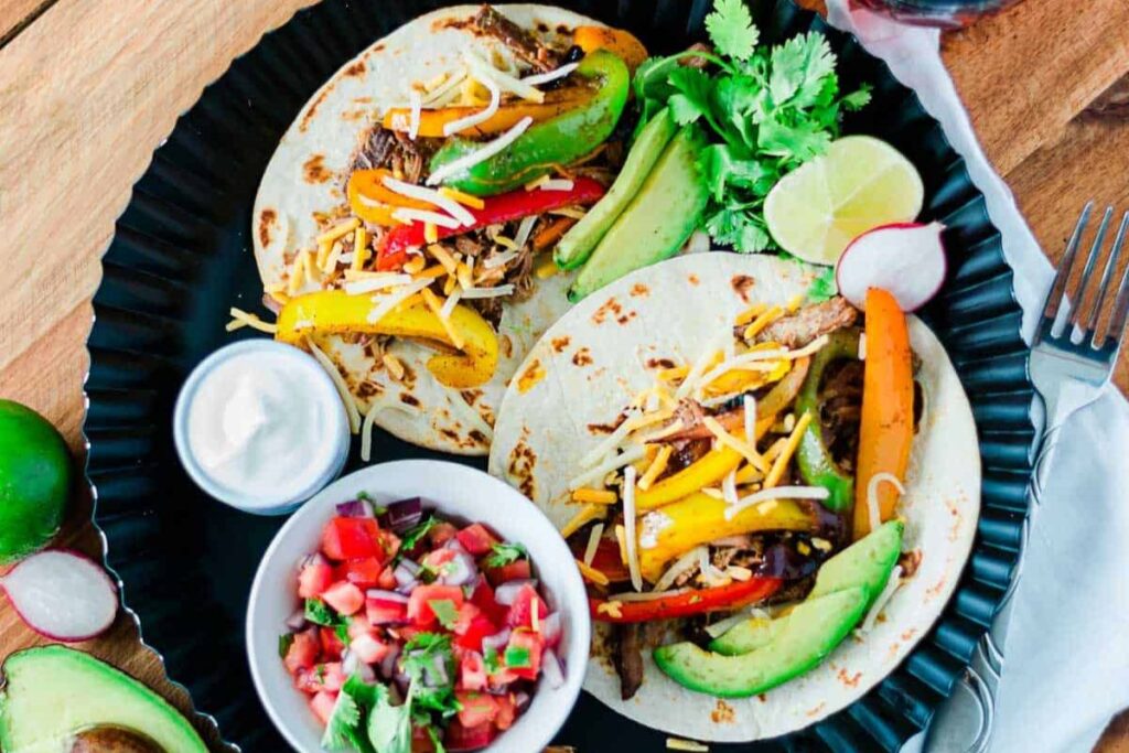 Pork Carnitas-Style Fajitas.