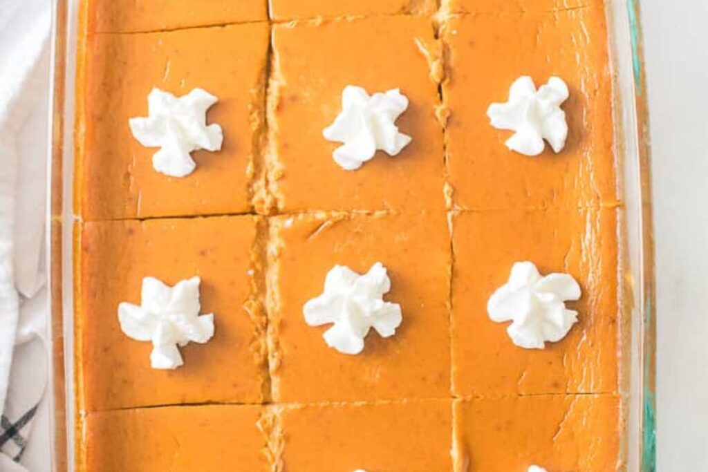 Pumpkin Pie Dessert Bars.