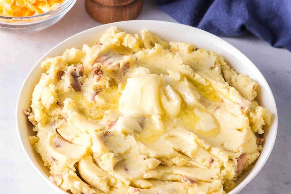 Red Skin Mashed Potatoes.