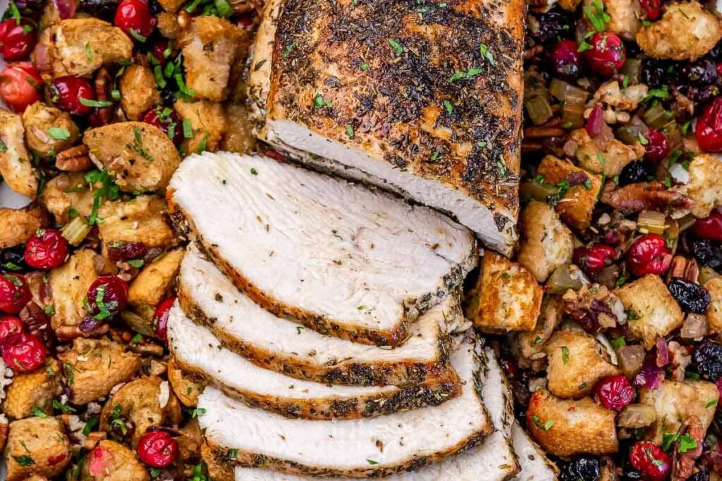 Sheet Pan Herb Baked Turkey Breast.