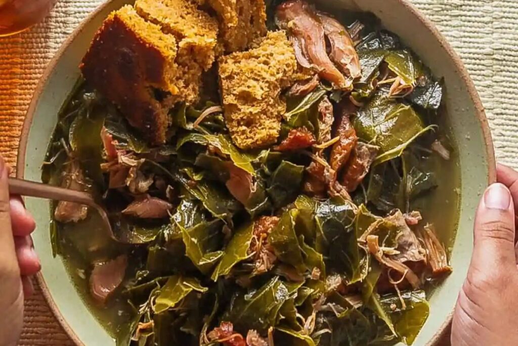 Southern Collard Greens Recipe with Smoked Turkey.
