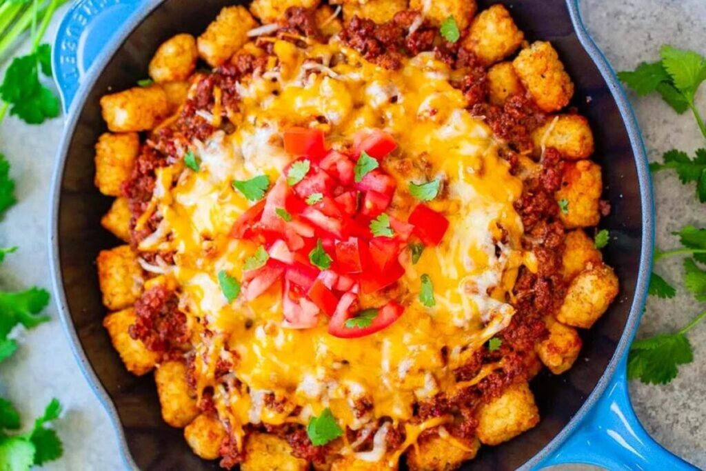 Beef Tater Tot-Chos. 