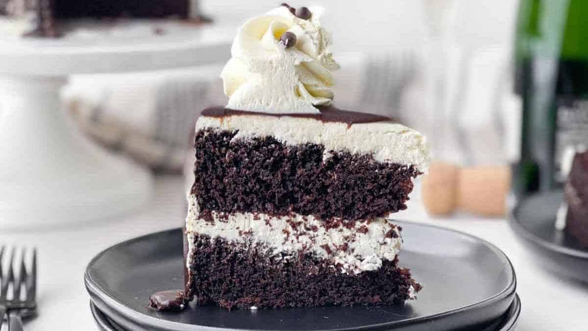 Chocolate Champagne Cake. 