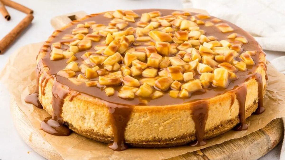 Caramel Apple Cheesecake.