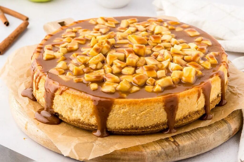 Caramel Apple Cheesecake.