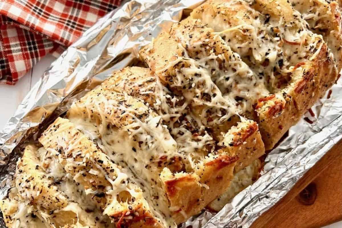 Cheese Stuffed Garlic Bread.
