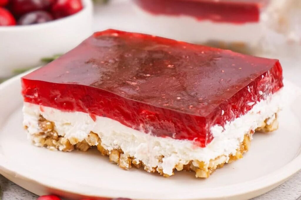 Cranberry Pretzel Salad.