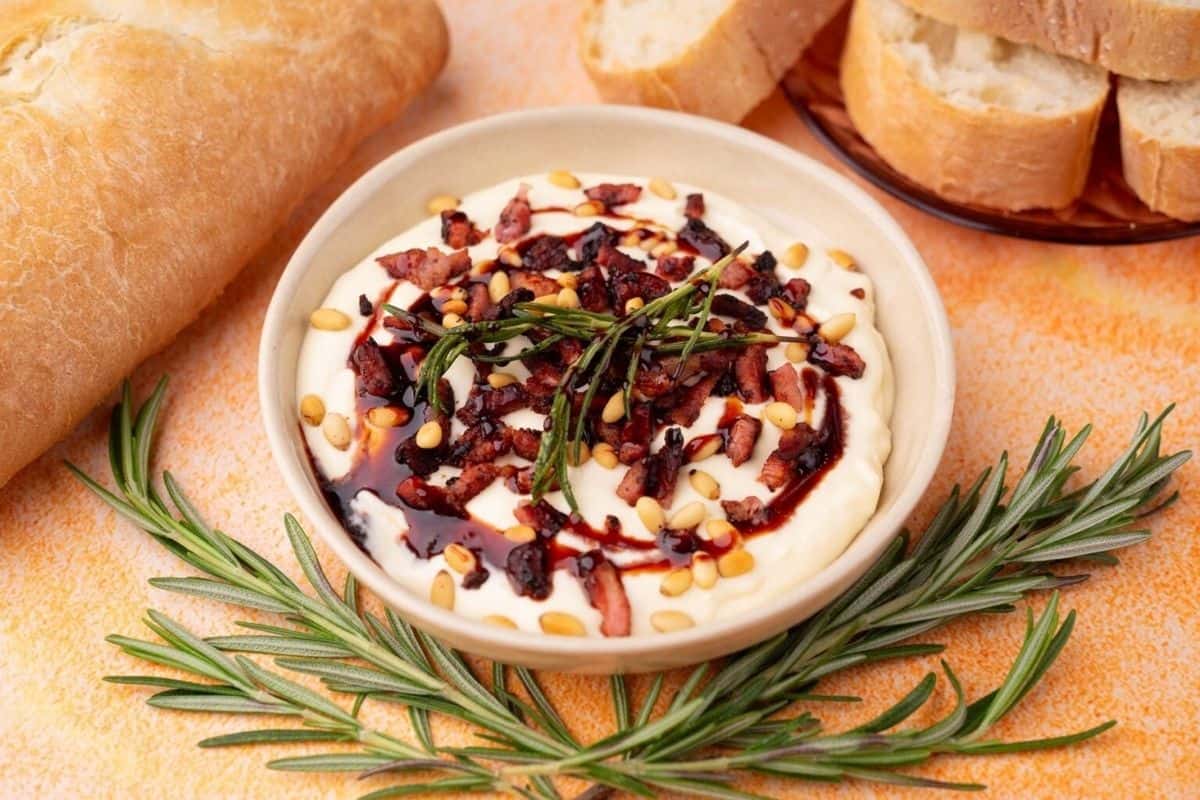 Creamy Camembert & Date Syrup Dip.