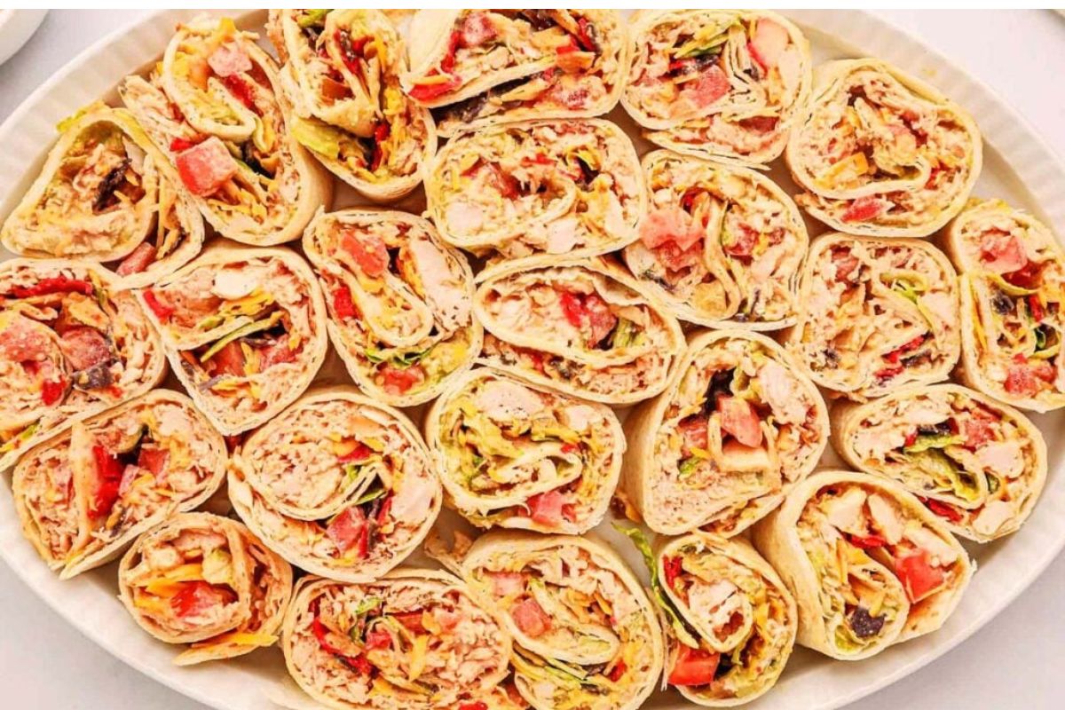 Crunchy Southwest Chicken Pinwheels. 