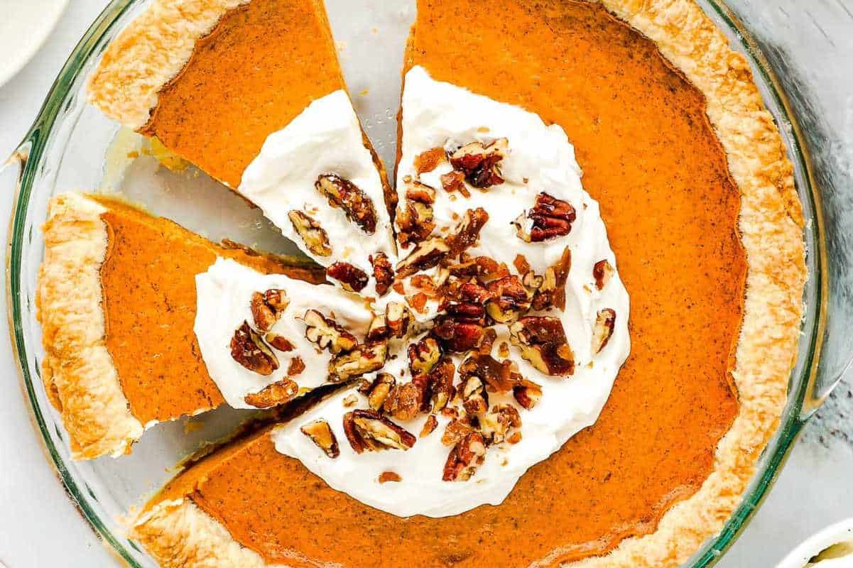 Easy Eggless Sweet Potato Pie.