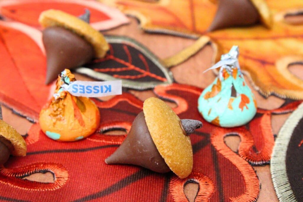 Hershey Kiss Acorns.