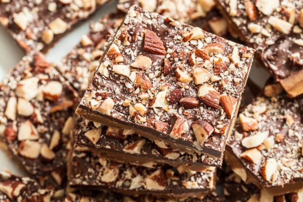 Homemade Almond Roca.