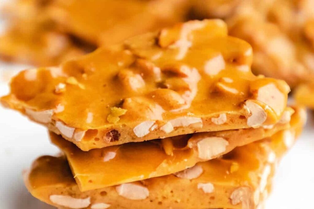 Homemade Peanut Brittle.