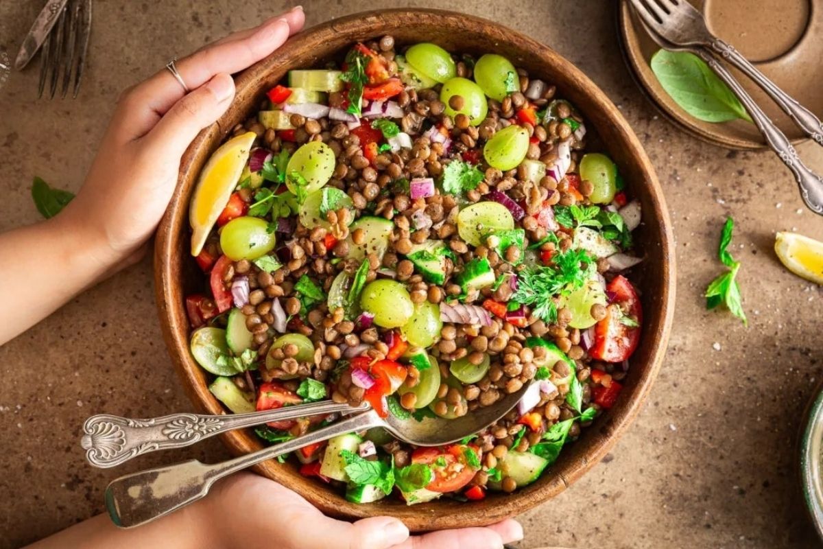 Lentil Salad. 