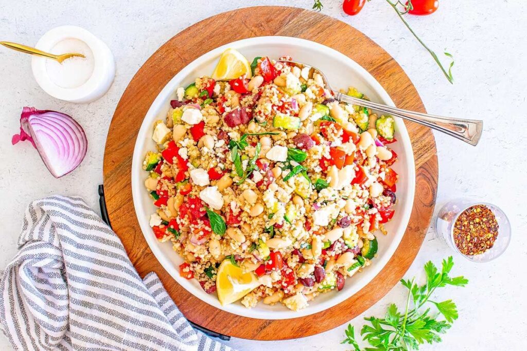 Mediterranean Quinoa Salad.