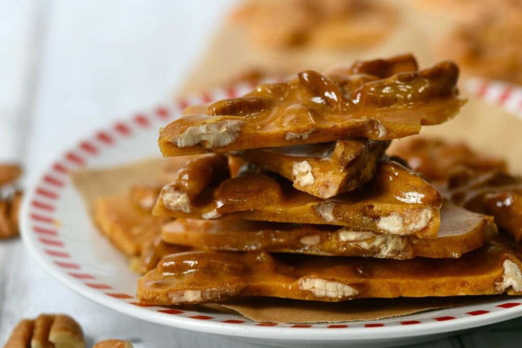 Microwave Pecan Brittle. 
