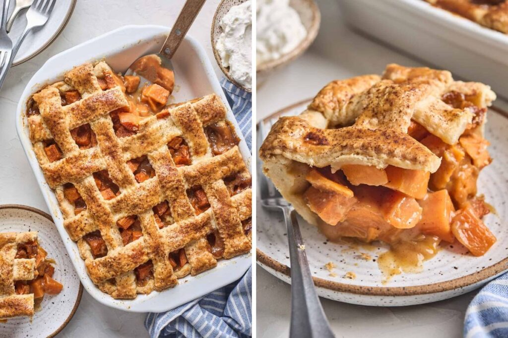 Old Fashioned Southern Sweet Potato Cobbler.