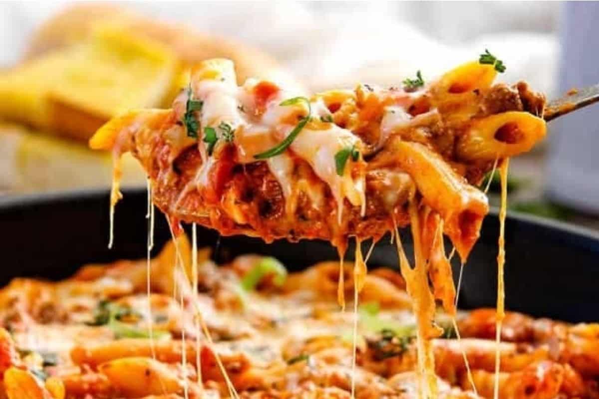 One Skillet Cheesy Penne.