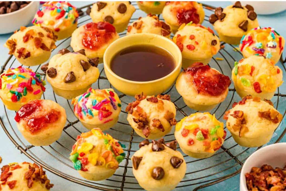 Pancake Bites. 