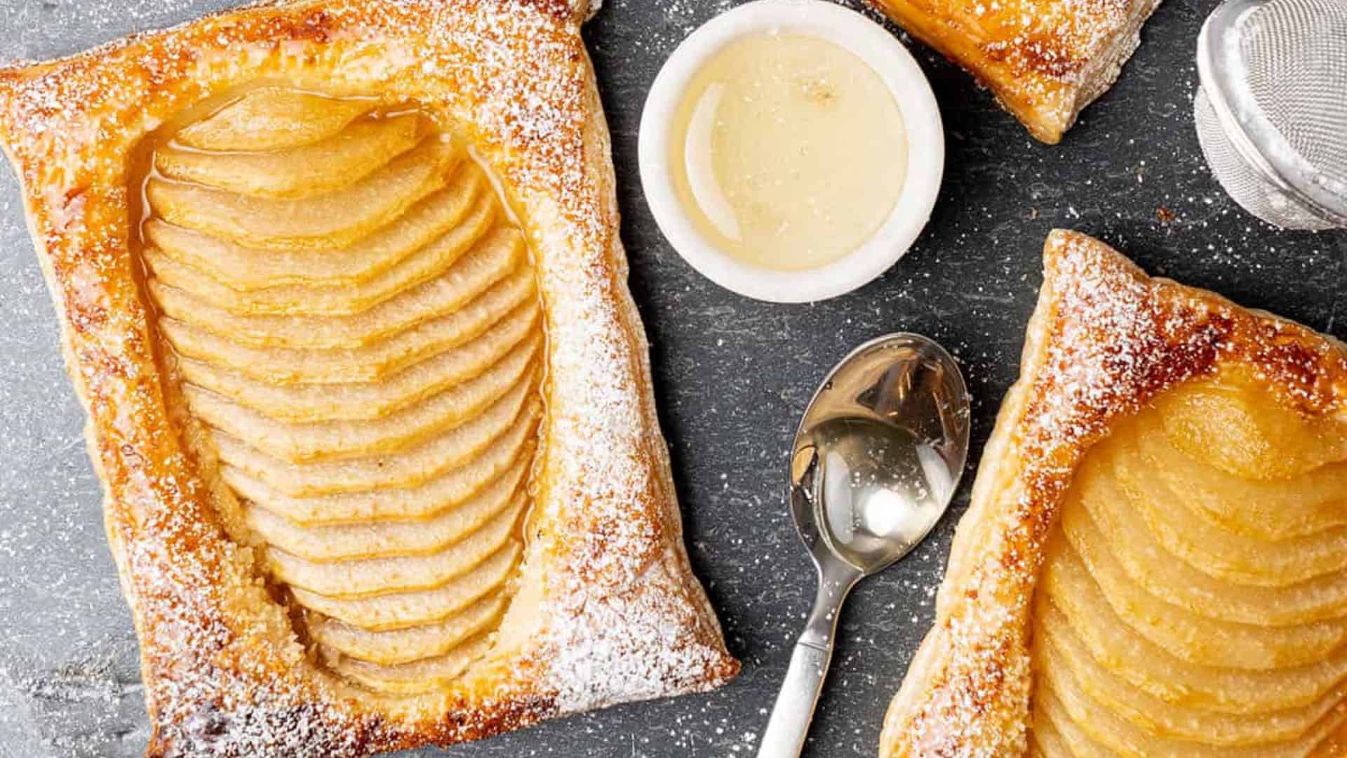 Pear Puff Pastry Tarts.