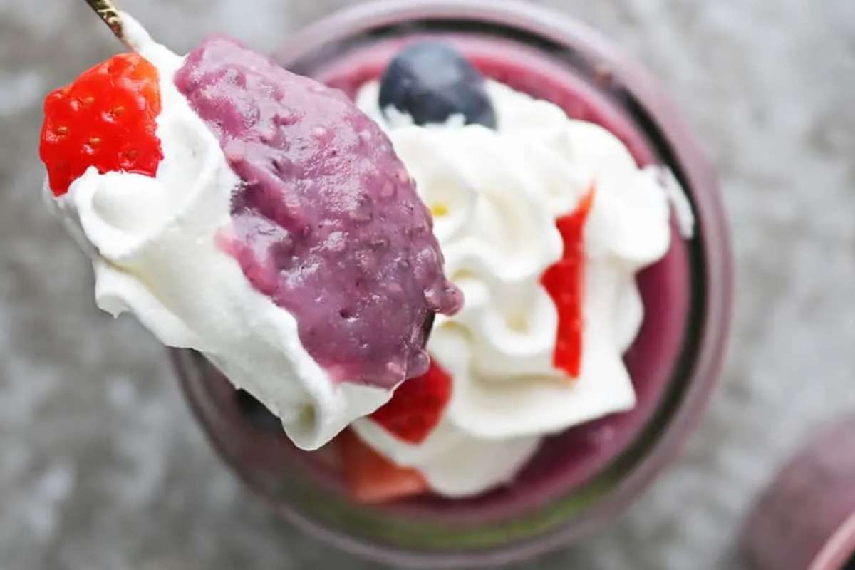 Purple Sweet Potato Chia Pudding Recipe. 