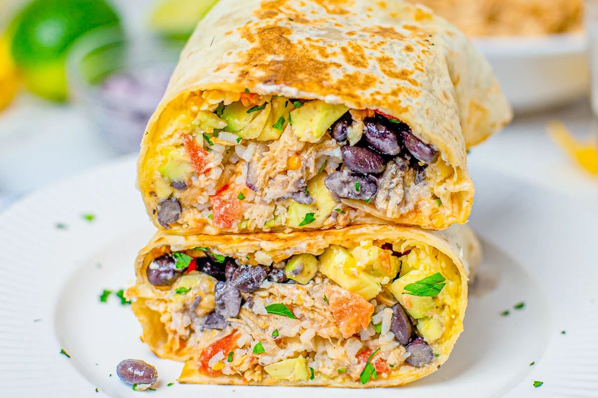 Slow Cooker Chicken Burritos.