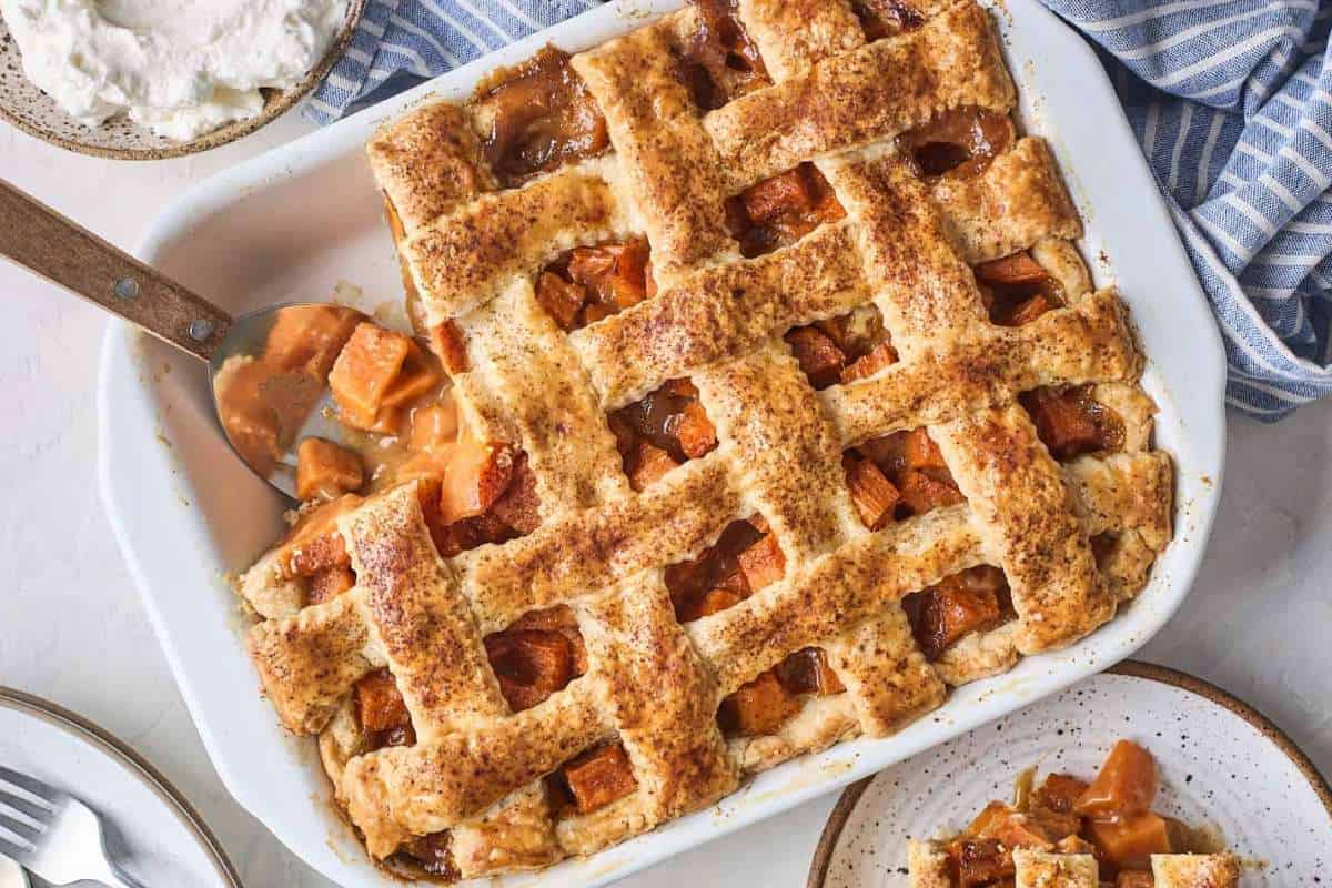 Sweet Potato Cobbler. 