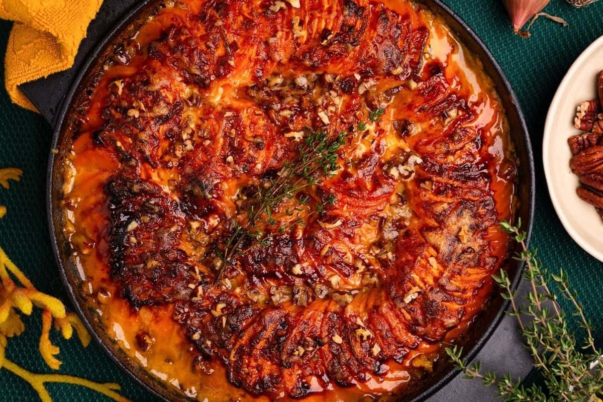 Sweet Potatoes Au Gratin.